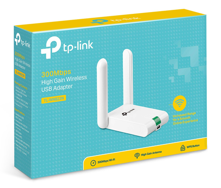 TP-LINK ασύρματος USB αντάπτορας δικτύου TL-WN822N, 300Mbps, Ver. 6.0
