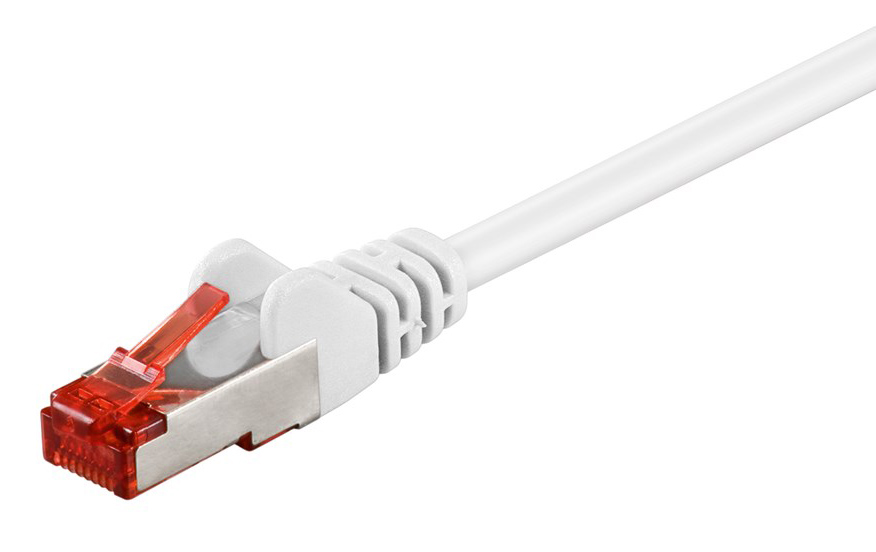 GOOBAY καλώδιο δικτύου 93505, CAT 6 S/FTP, copper, 250MHz, 2m, λευκό