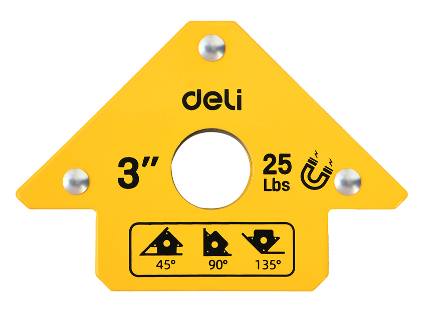 DELI μαγνητική γωνία συγκόλλησης DL-HDW25 με 45°/90°/135° γωνίες, 3