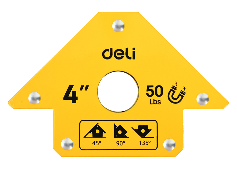 DELI μαγνητική γωνία συγκόλλησης DL-HDW50 με 45°/90°/135° γωνίες, 4
