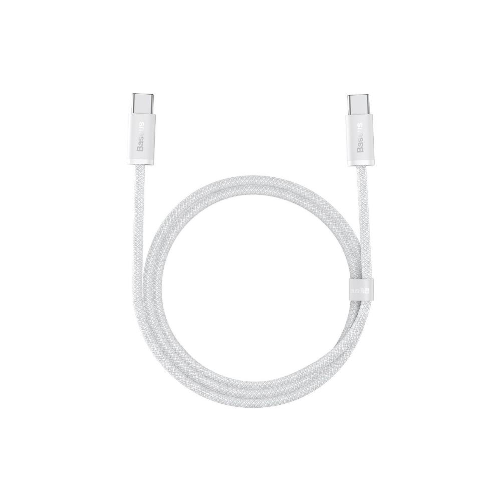 Baseus Dynamic Braided USB 2.0 Cable USB-C male - USB-C male Λευκό 1m  (CALD000202) (BASCALD000202)