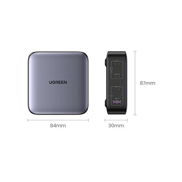 Φορτιστής Σπιτιού GaN II PD 100W UGREEN CD328 90928 4 Θέσεων