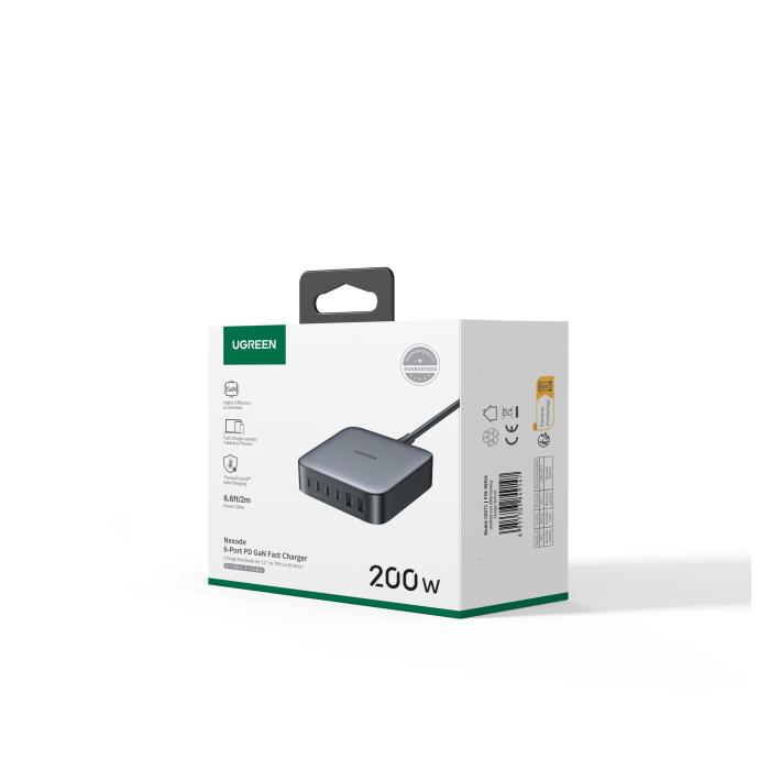 Φορτιστής Σπιτιού GaN II PD 200W UGREEN CD271 40914 6 Θέσεων