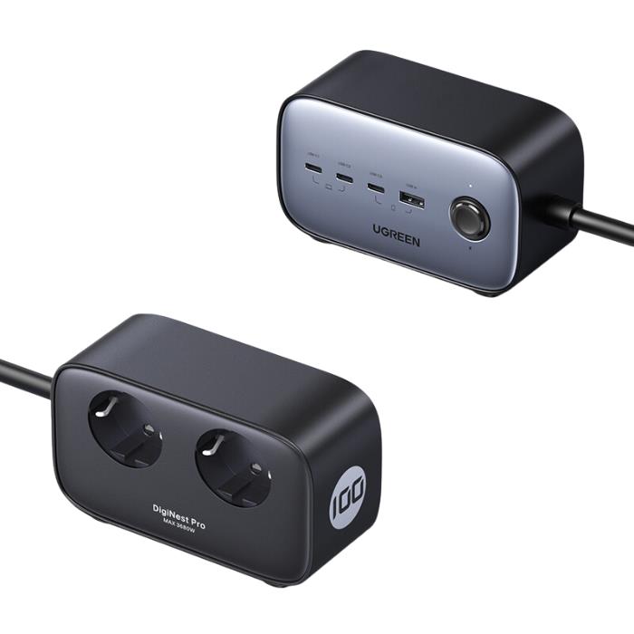 Φορτιστής Σπιτιού GaN III PD 100W UGREEN CD268 60167 7 Θέσεων
