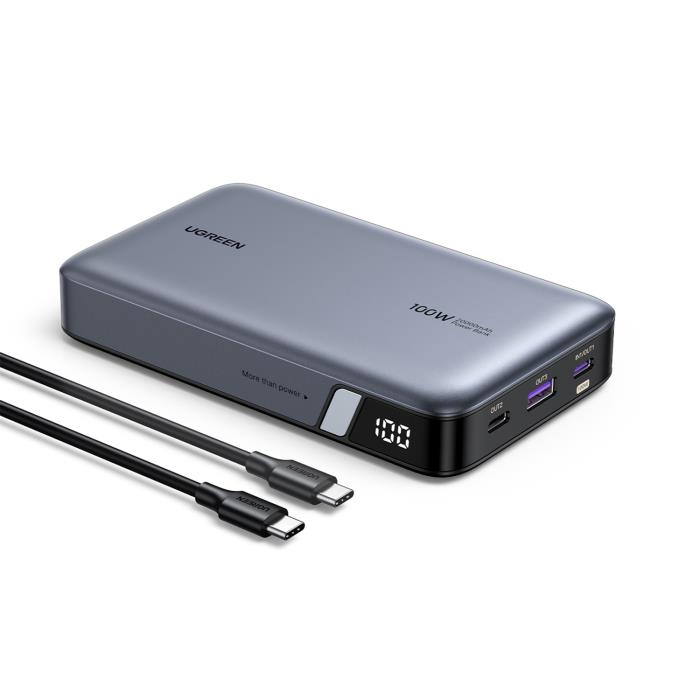 Power Bank 20000mAh PD 100W UGREEN PB720 25188 3 Θέσεων ,με καλώδιο USB-C 140W