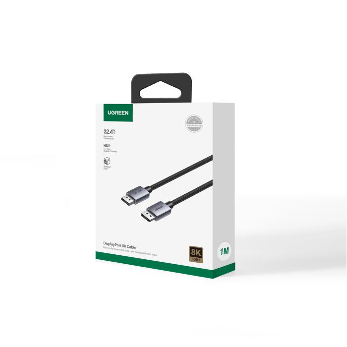 Καλώδιο DP 1.4 M/M 8K/60Hz UGREEN DP120 25905 2m Μαύρο