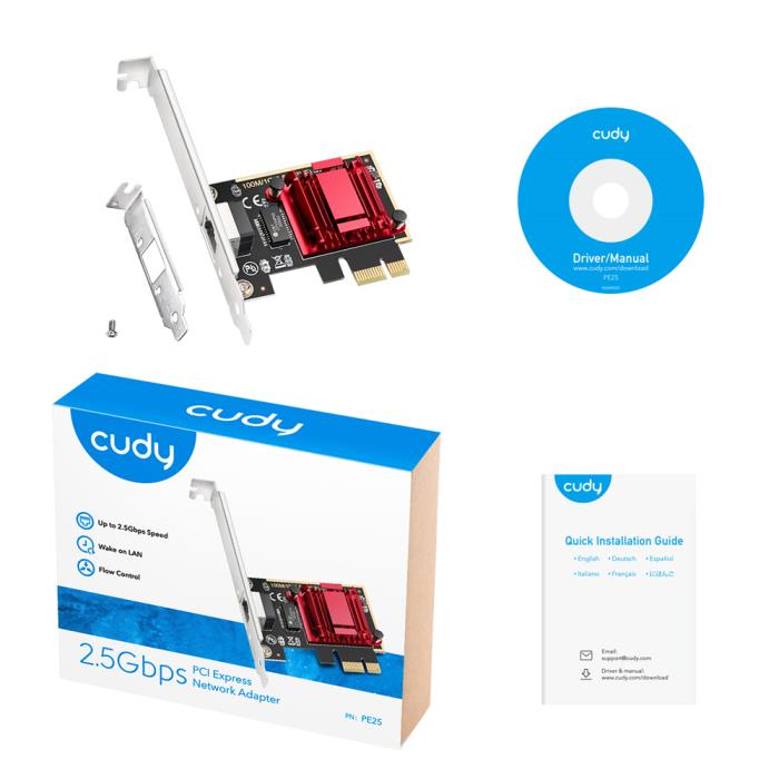 Κάρτα Δικτύου PCIe Cudy PE25 2.5G
