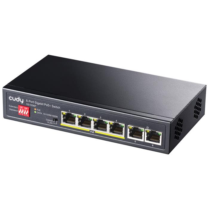 Switch 6 Θέσεων PoE Cudy GS1006P Gigabit