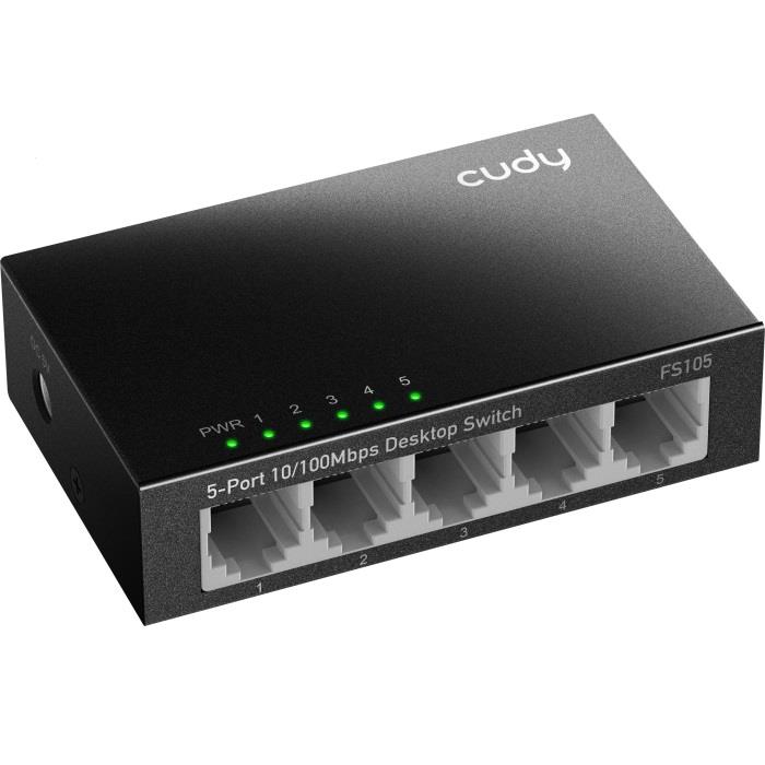 Switch 5 Θέσεων Cudy FS105 10/100 Mbps Μεταλλικό