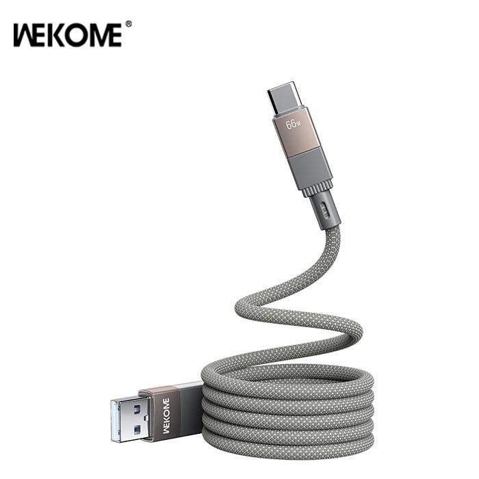 Καλώδιο Φόρτισης WK WDC-45 USB σε USB-C 66W 1m Γκρι