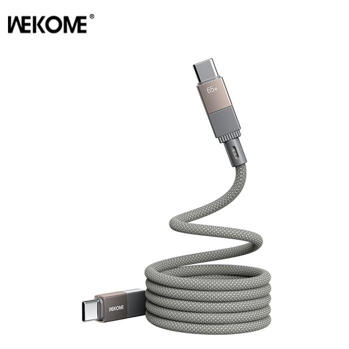 Καλώδιο Φόρτισης WK WDC-46 USB-C σε USB-C PD 65W 1m Γκρι