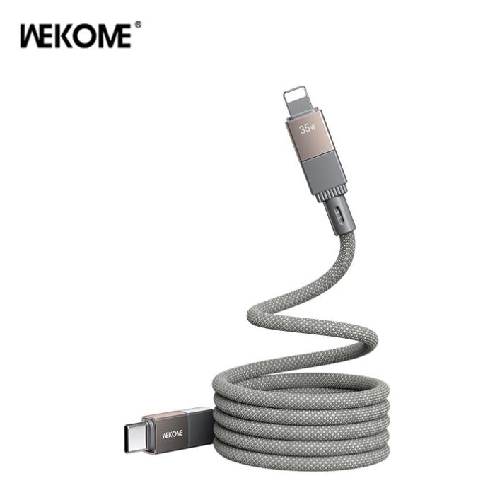 Καλώδιο Φόρτισης WK WDC-47 USB-C σε Lightning PD 35W 1m Γκρι
