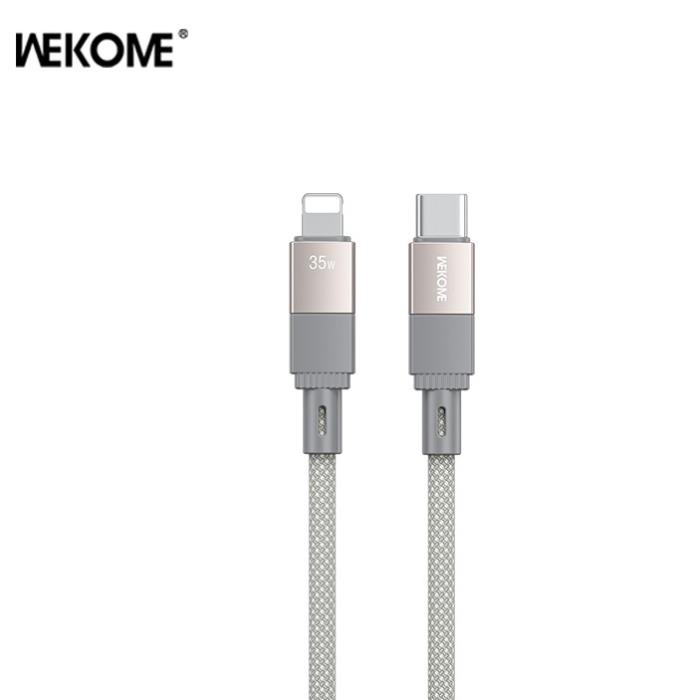 Καλώδιο Φόρτισης WK WDC-47 USB-C σε Lightning PD 35W 1m Γκρι