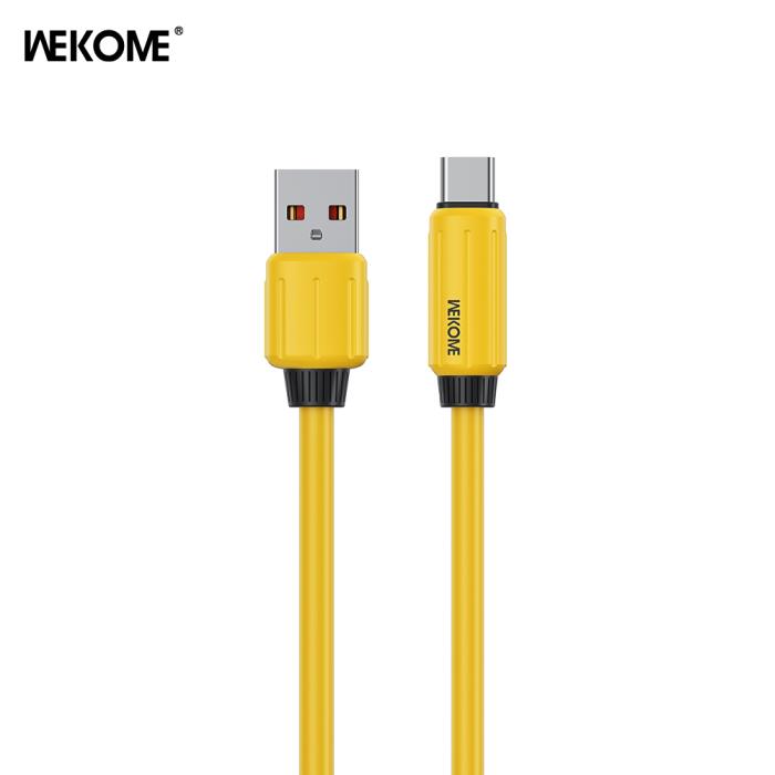 Καλώδιο Φόρτισης WK WDC-27a USB σε USB-C PD 66W 1m Κίτρινο