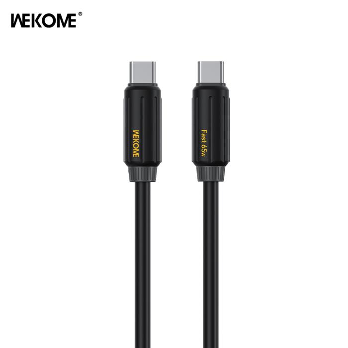 Καλώδιο Φόρτισης WK WDC-28 USB-C σε USB-C PD 65W 1m Μαύρο