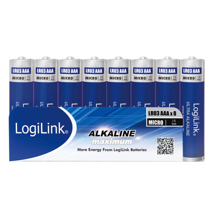 Μπαταρίες Αλκαλικές AAA LogiLink LR03F8 (8τμχ)