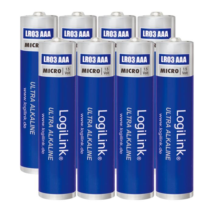 Μπαταρίες Αλκαλικές AAA LogiLink LR03F8 (8τμχ)
