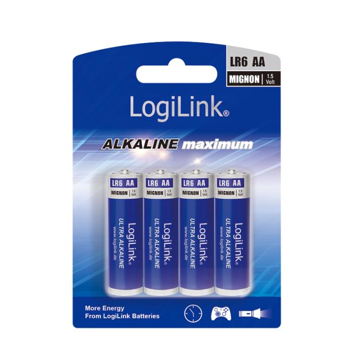 Μπαταρίες Αλκαλικές AA LogiLink LR6B4 (4τμχ)