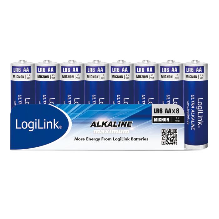 Μπαταρίες Αλκαλικές AA LogiLink LR6F8 (8τμχ)