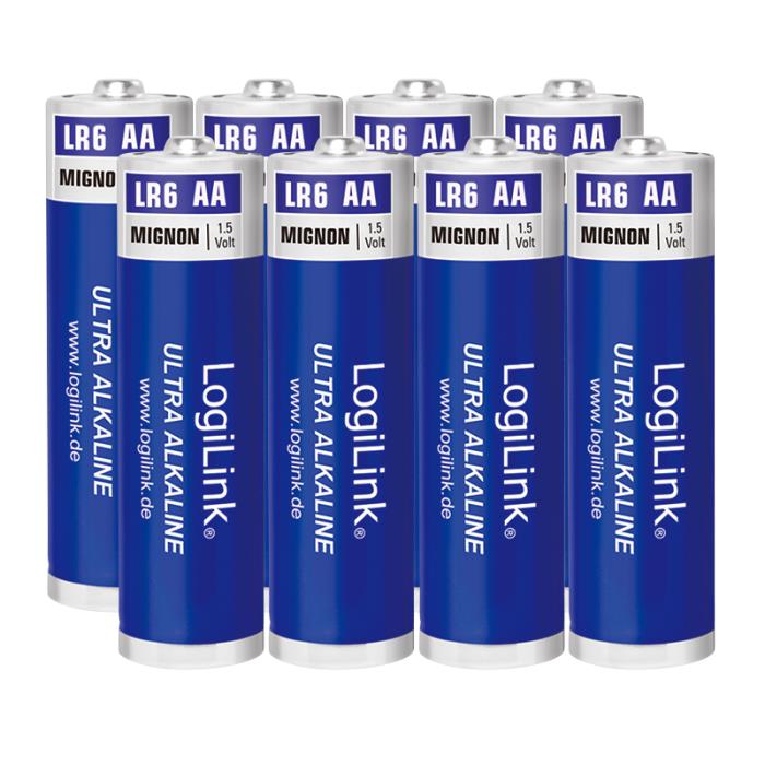 Μπαταρίες Αλκαλικές AA LogiLink LR6F8 (8τμχ)