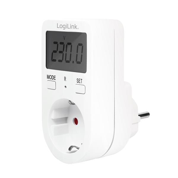 Πρίζα LogiLink EM0002A, με Μετρητή Κατανάλωσης Ρεύματος