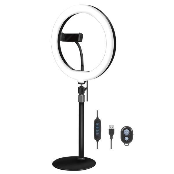 Ring Light 25cm με Βάση LogiLink AA0152 και Τηλεχειριστήριο, για Smartphone