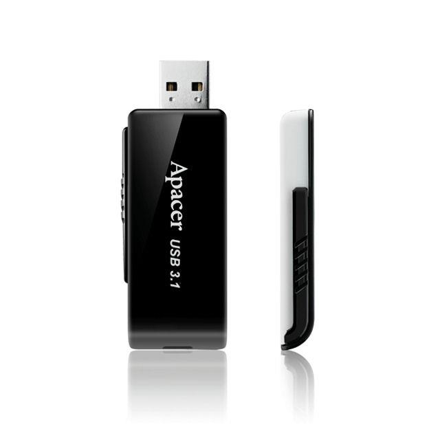 USB Stick Apacer AH350 32GB USB 3.1 Gen1 Μαύρο