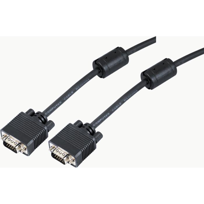 Καλώδιο Οθόνης SVGA 15HD M/M Aculine SVGA-004 10m Μαύρο
