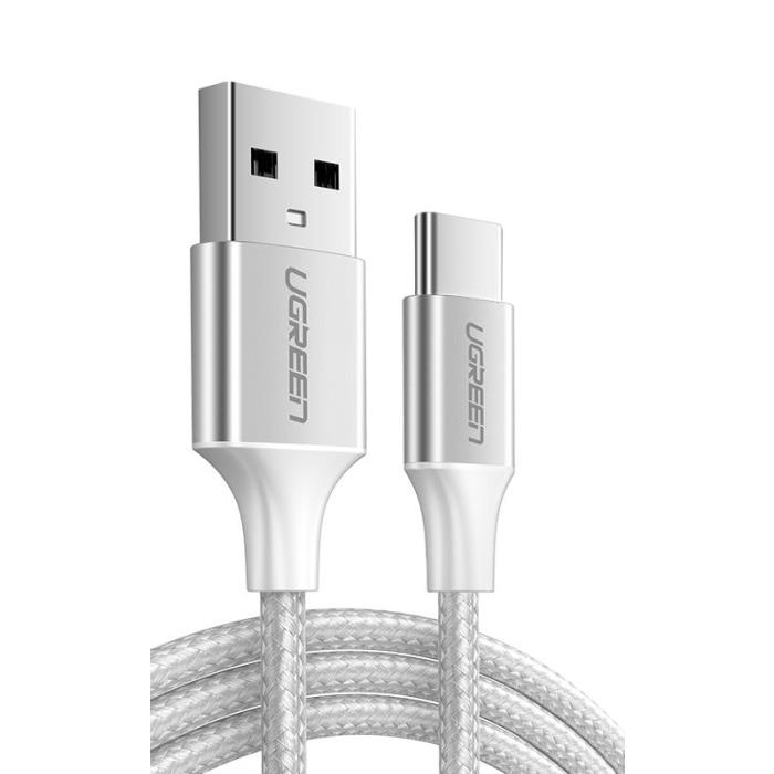 Καλώδιο Φόρτισης UGREEN US288 60131 USB σε USB-C 1m Ασημί