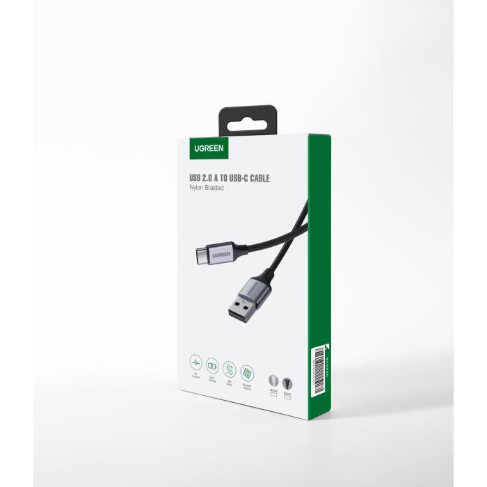 Καλώδιο Φόρτισης UGREEN US288 60131 USB σε USB-C 1m Ασημί