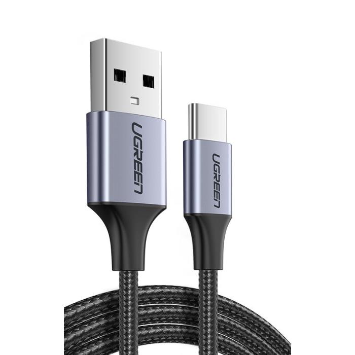 Καλώδιο Φόρτισης UGREEN US288 60126 USB σε USB-C 2m Μαυρό