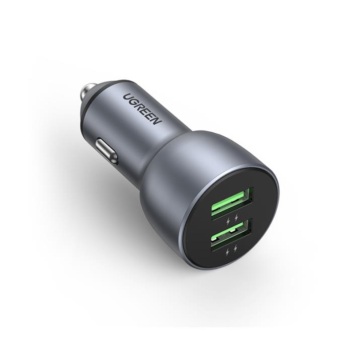 Φορτιστής Αυτοκινήτου 36W UGREEN CD213 10144 2 Θέσεων Γκρί