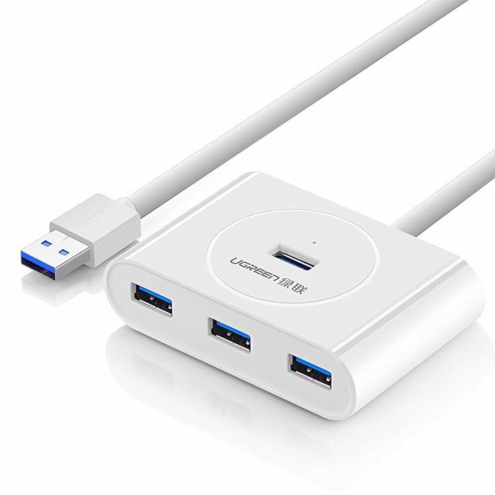 USB 3.0 Hub 4 Θέσεων UGREEN CR113 20283 Λευκό
