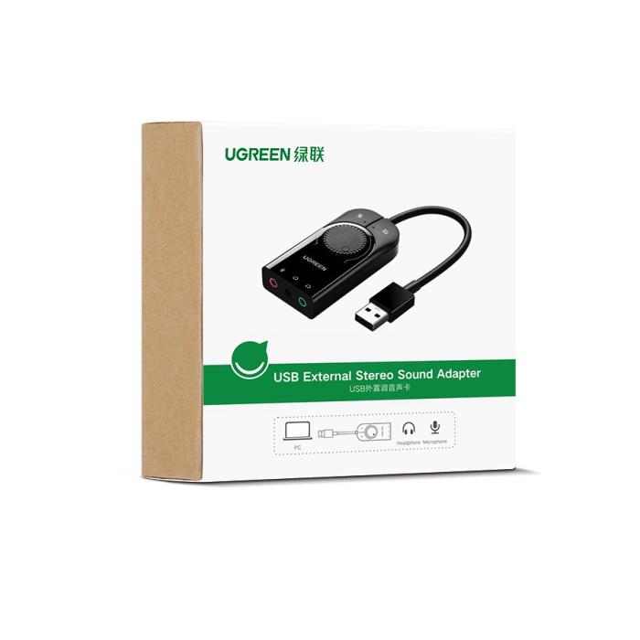 Κάρτα ήχου USB UGREEN CM129 40964 , με Ρυθμιστή Έντασης