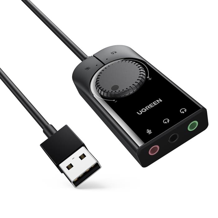 Κάρτα ήχου USB UGREEN CM129 40964 , με Ρυθμιστή Έντασης