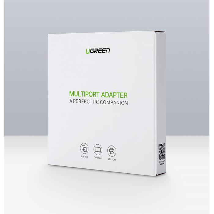 USB 3.0 Hub 3 θέσεων UGREEN 20265, με Θύρα Δικτύου Gigabit