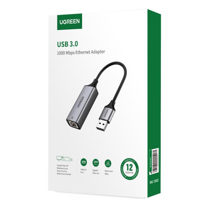 Κάρτα Δικτύου USB 3.0 UGREEN CM209 50922 Gigabit