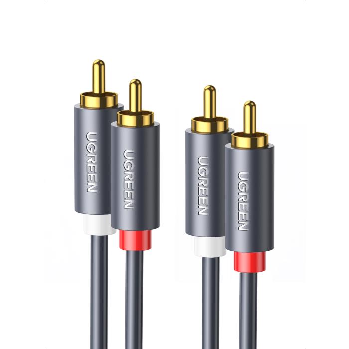 Καλώδιο Ήχου 2xRCA M/M UGREEN AV104 10517 1.5m Μαύρο