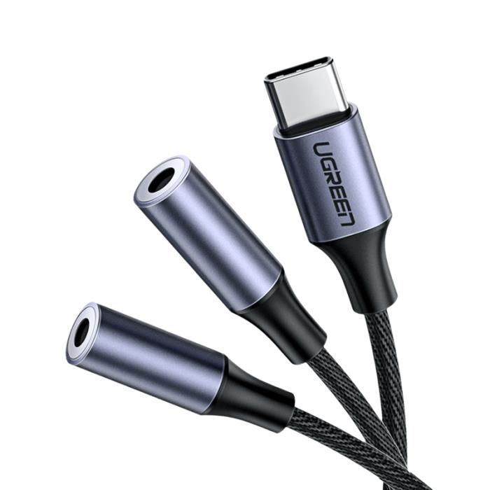Αντάπτορας ήχου USB-C σε 2x3.5mm M/F UGREEN AV144 30732