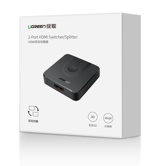 HDMI Switch/Splitter Αμφίδρομο 2 θέσεων UGREEN CM217 50966 4K/60Hz