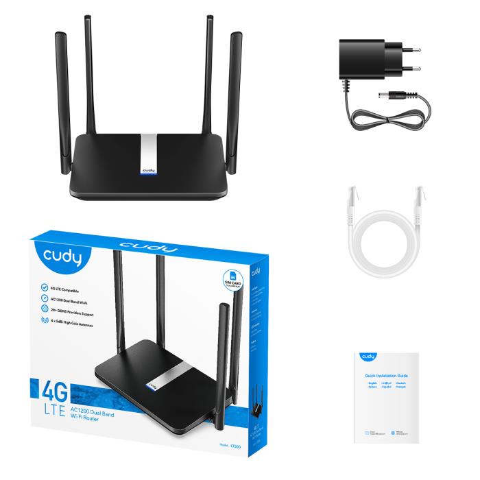 Router 4G Cudy LT500 AC1200 Cat.4