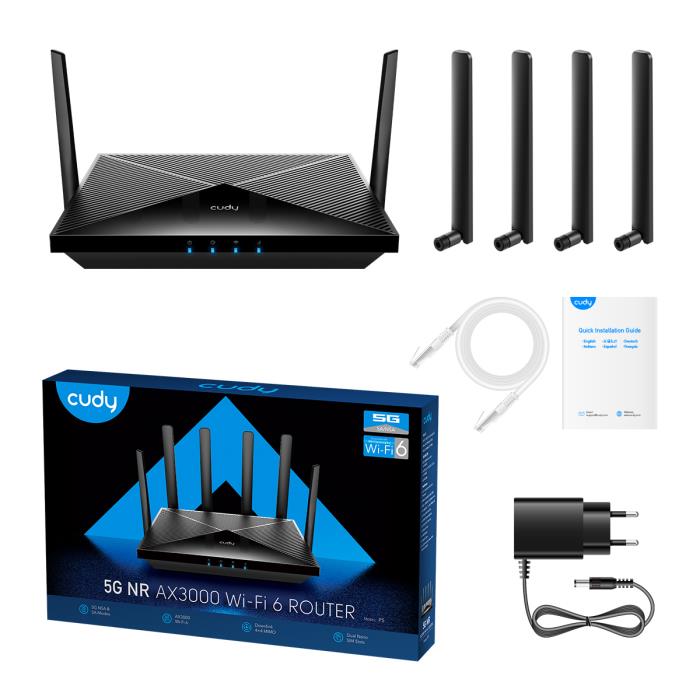 Router 5G Cudy P5 Wi-Fi6 AX3000