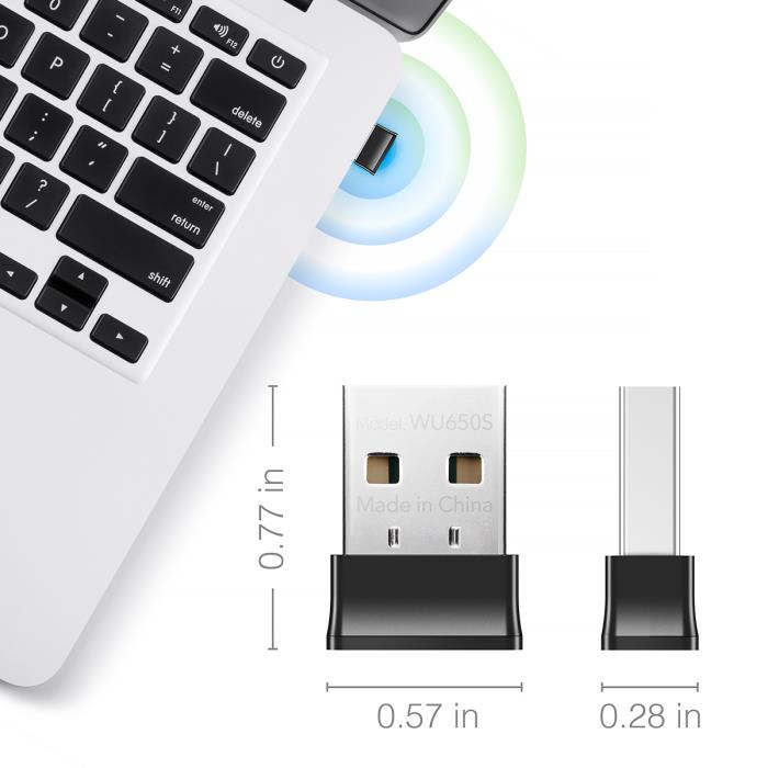 Ασύρματη Κάρτα Δικτύου USB Cudy WU650 AC650 Mini