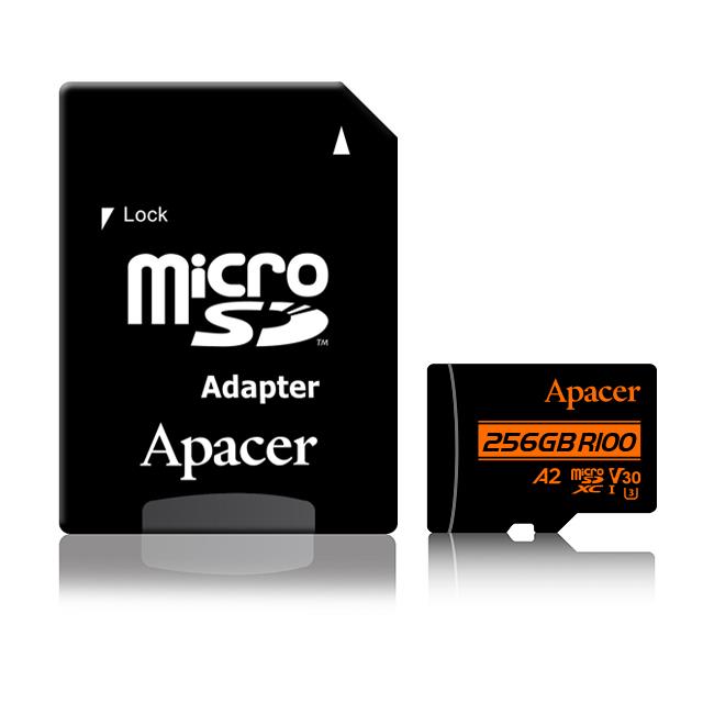 Κάρτα Μνήμης Micro SDXC Apacer A2 256GB UHS-I U3 V30