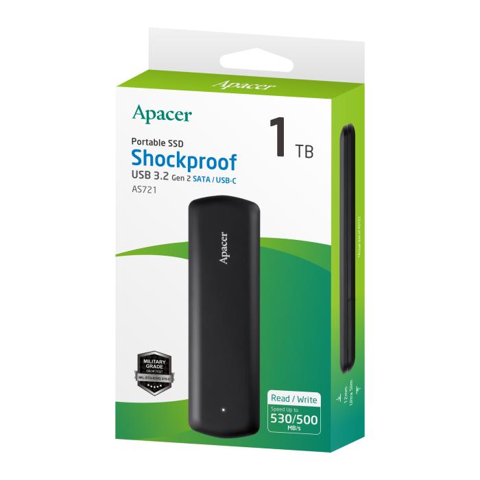 Εξωτερικός Δίσκος SSD Apacer AS721 1TB USB 3.2 Gen 2
