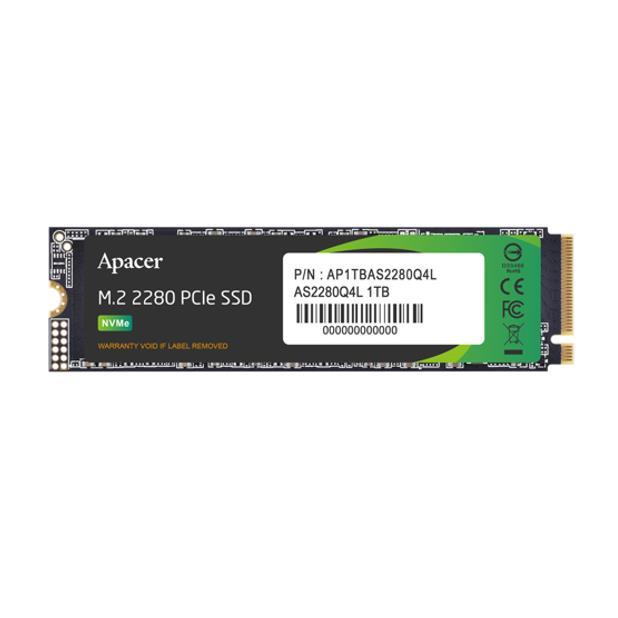 Δίσκος SSD Apacer AS2280Q4L 1TB M.2 NVMe Gen4