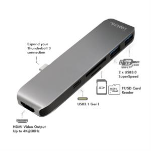 Μετατροπέας USB-C 6 σε 1 Logilink UA0301