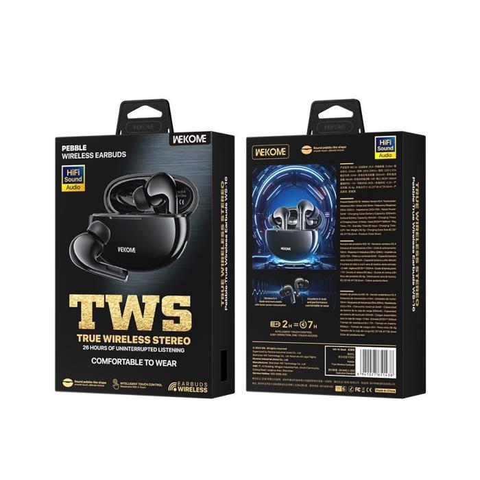 Ακουστικά True Wireless ΒΤ WK WS-16 Μαύρο