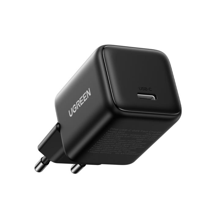 Φορτιστής Σπιτιού GaN PD 20W UGREEN X512 55553 1 Θέσης Μαύρο