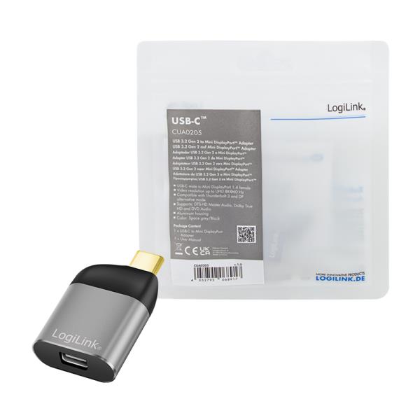 Μετατροπέας USB-C σε mini DP M/F Logilink CUA0205
